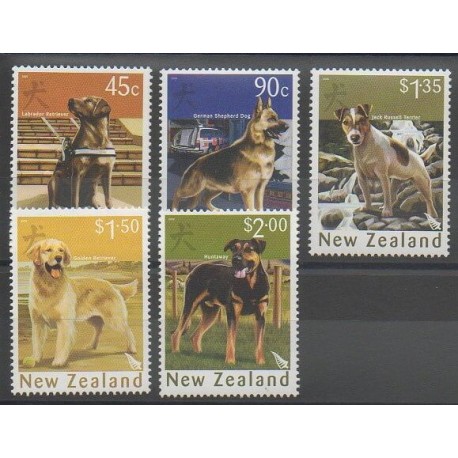 Nouvelle-Zélande - 2006 - No 2216/2220 - Chiens
