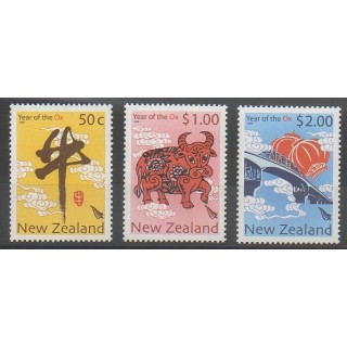 Timbres - Nouvelle-Zélande - 2009 - No 2462/2464 - Horoscope