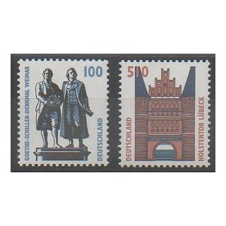Timbres - Allemagne - 1997 - No 1771/1772 - Monuments