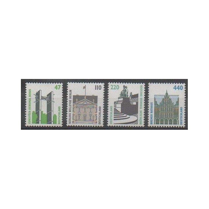 Timbres - Allemagne - 1997 - No 1764 - 1766/1768 - Monuments