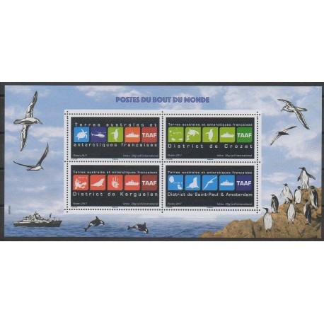 French Southern and Antarctic Lands - Blocks and sheets - 2017 - Nb BS1 - Postal Service