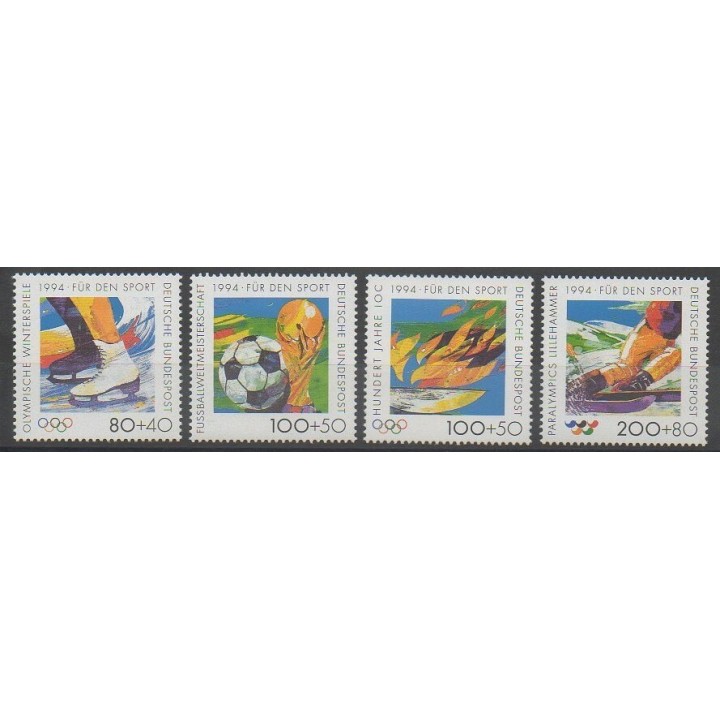 Timbres - Allemagne - 1994 - No 1545/1548 - Sports divers