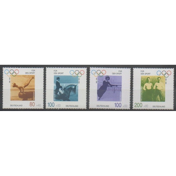 Timbres - Allemagne - 1996 - No 1693/1696 - Jeux Olympiques d'été