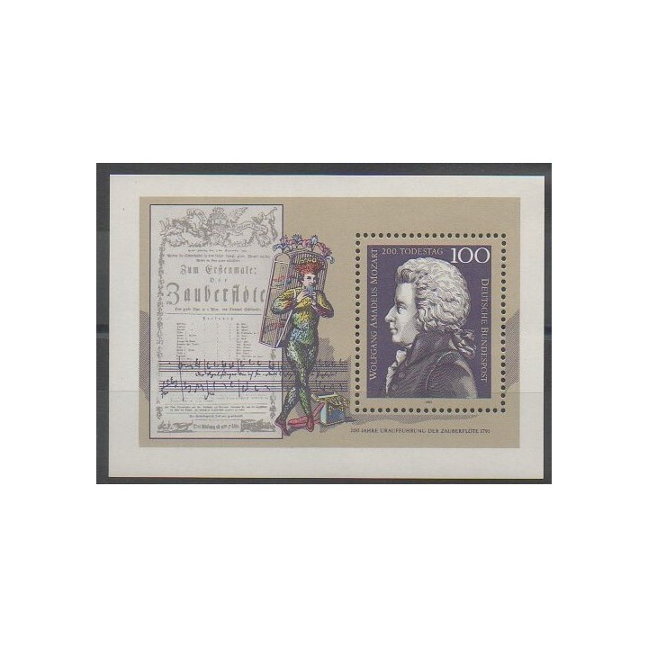 Timbres - Allemagne - 1991 - No BF25 - Musique