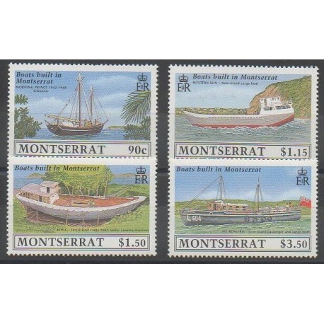 Montserrat - 1989 - Nb 709/712 - Boats
