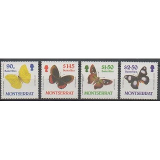 Timbres - Montserrat - 1987 - No 653/656 - Insectes