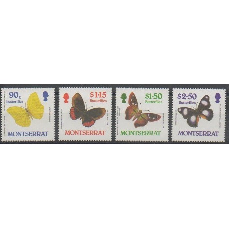 Montserrat - 1987 - Nb 653/656 - Insects