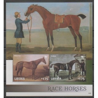 Timbres - Liberia - 2014 - No BF670 - Chevaux