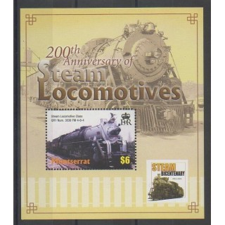 Stamps - Montserrat - 2004 - Nb BF98 - Trains