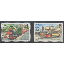 Man (Isle of) - 1992 - Nb 524/525 - Trains - Transport