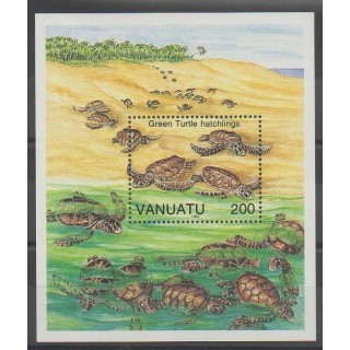 Stamps - Vanuatu - 1992 - Nb BF20 - Reptils