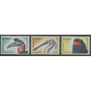Timbres - Guinée - 1962 - No PA26/PA28 - Oiseaux