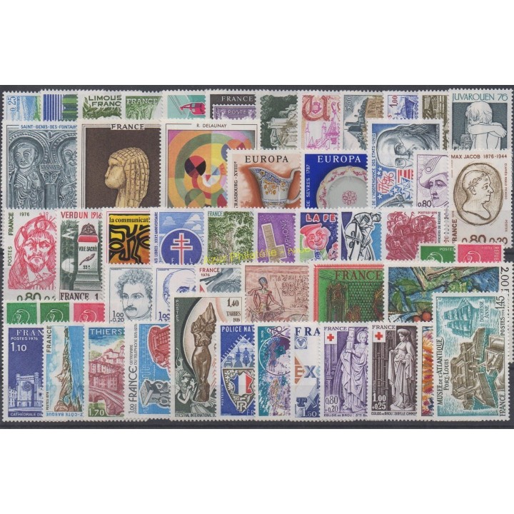 Stamps  - France - 1976 - Nb 1863/1913