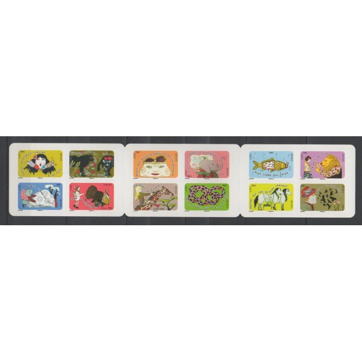 Timbres - France - Autoadhésifs - 2016 - No BC1312 - Littérature