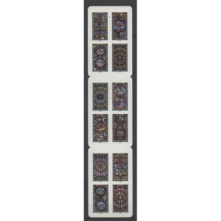Timbres - France - Autoadhésifs - 2016 - No BC1348 - Églises