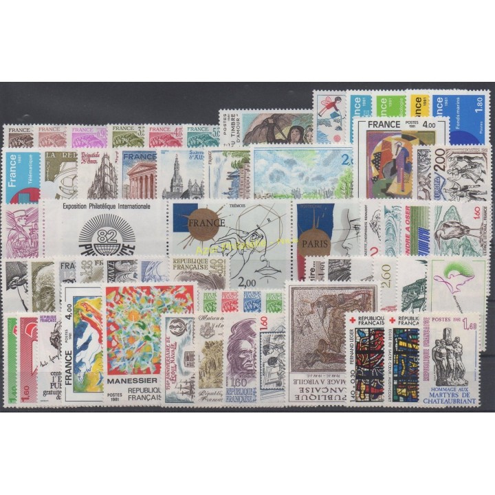 Timbres  - France - 1981 - No 2118/2177