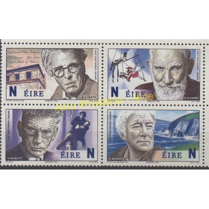Timbres - Thème célébrités - Irlande - 2004 - No 1614/1617