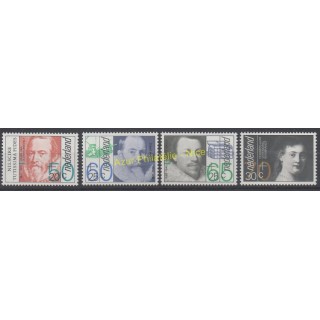 Timbres - Thème célébrités - Pays-Bas - 1983 - No 1198/1201