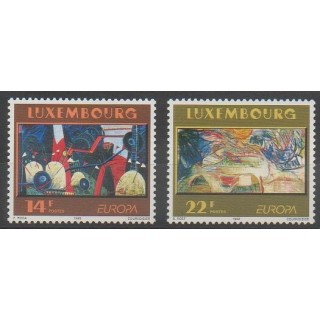 Stamps - Luxembourg - 1993 - Nb 1268/1269 - Paintings - Europa
