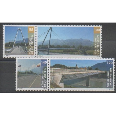 Liechtenstein - 2014 - No 1647/1650 - Ponts