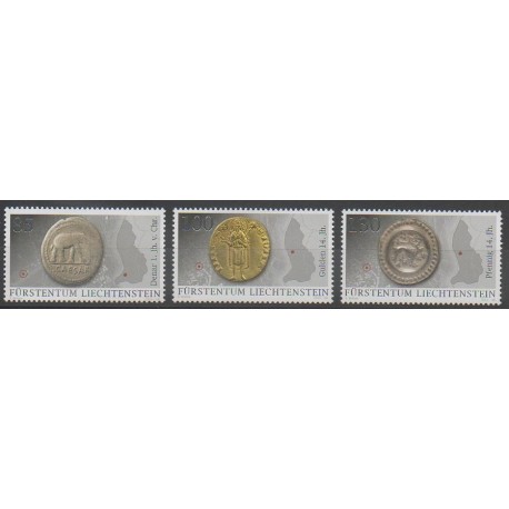 Liechtenstein - 2014 - No 1652/1654 - Monnaies, billets ou médailles