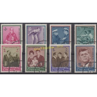 Timbres - Thème célébrités - Ajman - 1964 - No 19/26