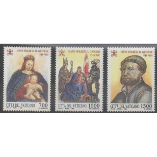 Timbres - Vatican - 1993 - No 966/968 - Peinture