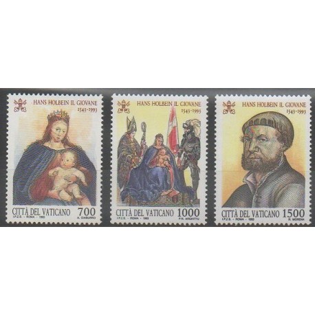 Vatican - 1993 - Nb 966/968 - Paintings