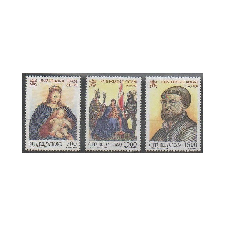 Stamps - Vatican - 1993 - Nb 966/968 - Paintings