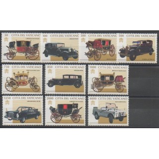 Timbres - Vatican - 1997 - No 1059/1068 - Voitures - Papauté