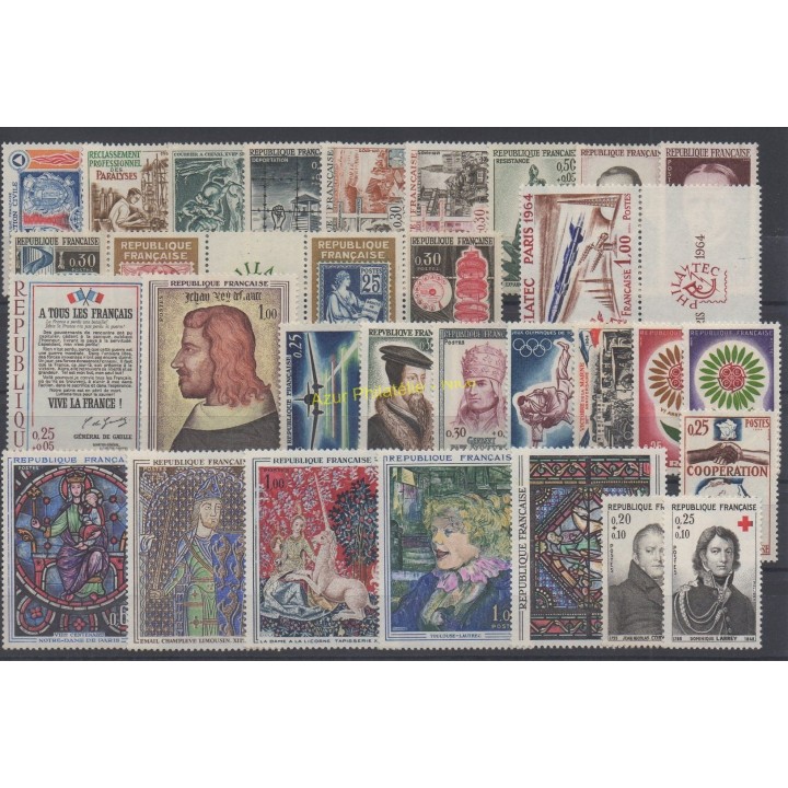 Timbres  - France - 1964 - No 1404/1434