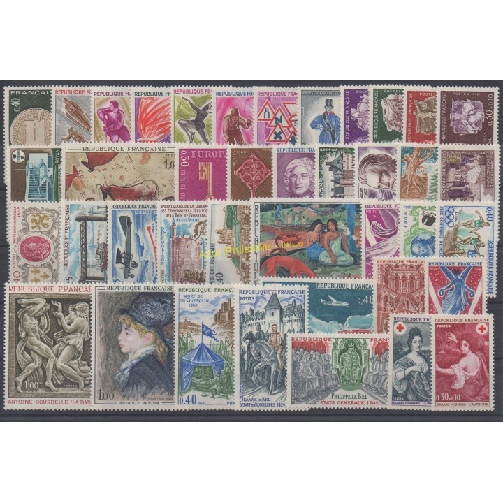 Timbres  - France - 1968 - No 1542/1581