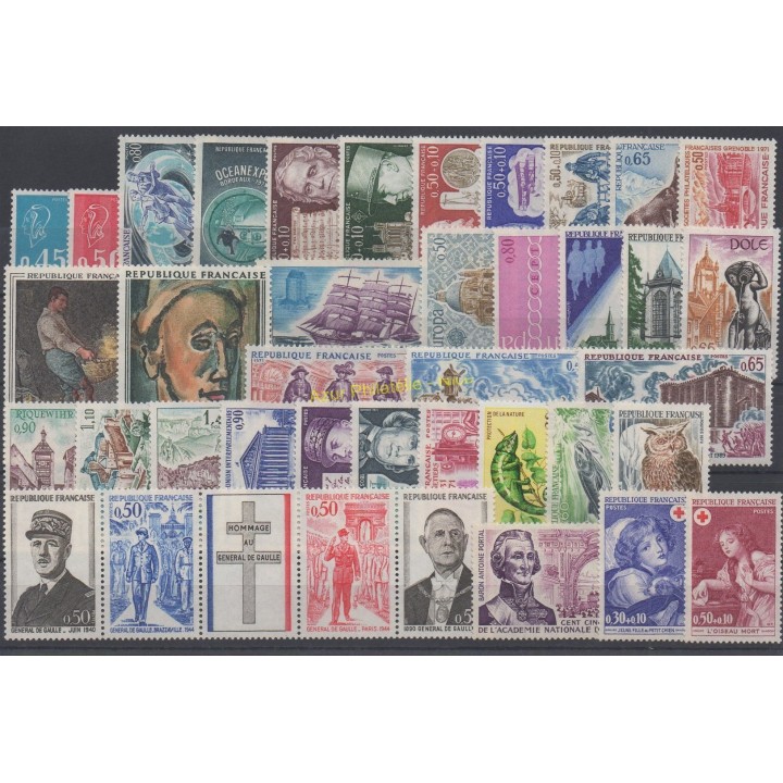 Timbres  - France - 1971 - No 1663/1701