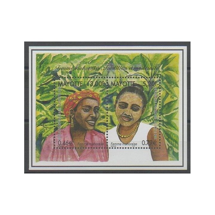 Stamps - Mayotte - Block and sheet - 2000 - Nb BF3