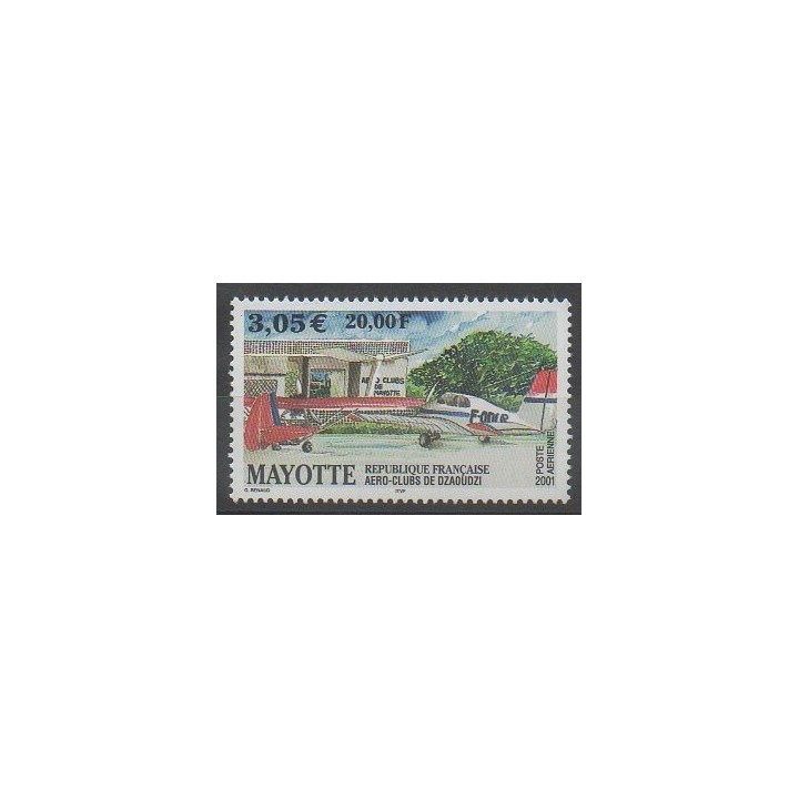 Stamps - Mayotte - Airmail - 2001 - Nb PA5 - Planes