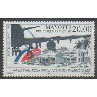 Timbres - Mayotte - Poste aérienne - 1997 - No PA1 - Aviation