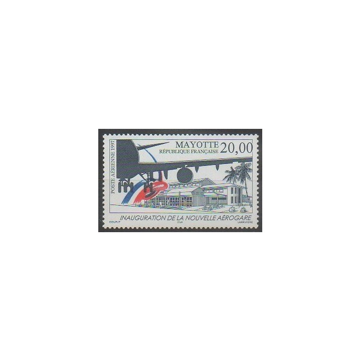 Timbres - Mayotte - Poste aérienne - 1997 - No PA1 - Aviation