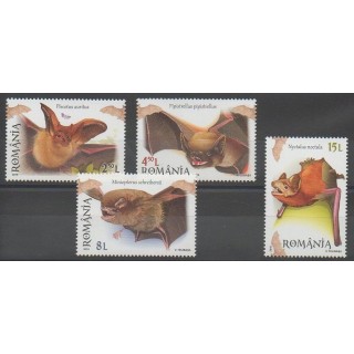 Timbres - Roumanie - 2016 - No 6059/6062 - Mammifères