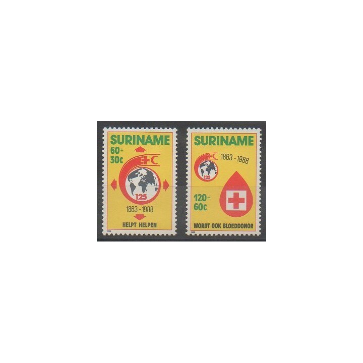 Stamps - Suriname - 1988 - Nb 1135/1136 - Health