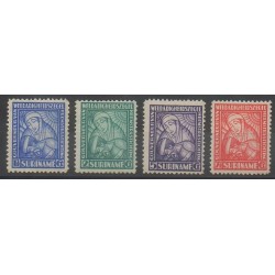 Surinam - 1928 - No 131/134 - Santé ou Croix-Rouge - Neufs avec charnière