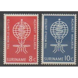 Stamps - Suriname - 1962 - Nb 371/372 - Health