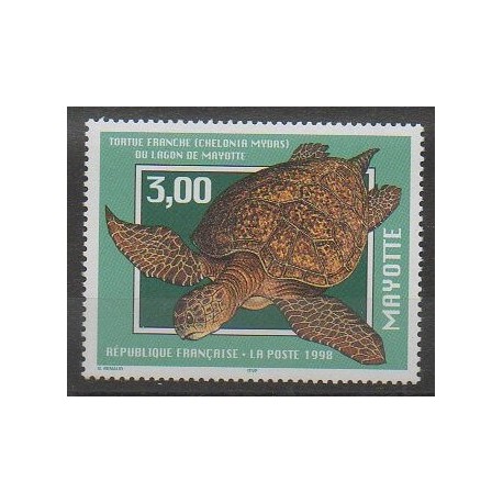 Mayotte - Poste - 1998 - No 52 - Reptiles