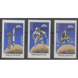 Timbres - Moldavie - 1994 - No 96/98 - Espace - Europa