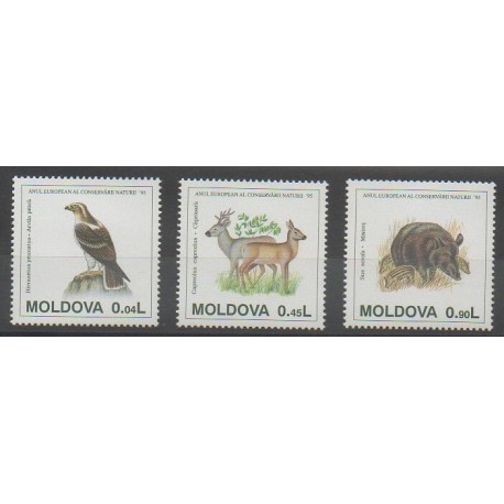 Moldova - 1995 - Nb 129/131 - Animals