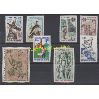 Timbres  - Andorre - Année complète - 1979 - No 274/281