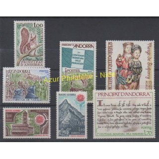 Timbres  - Andorre - Année complète - 1978 - No 267/273