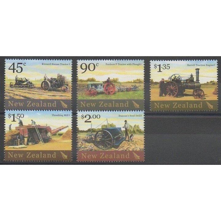 Stamps - New Zealand - 2004 - Nb 2076/2080 - Transport