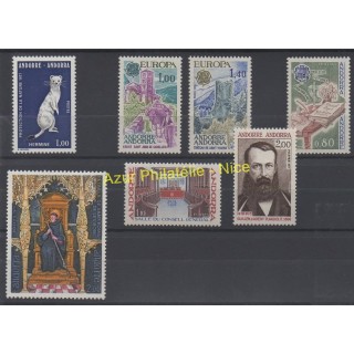 Timbres  - Andorre - Année complète - 1977 - No 260/266