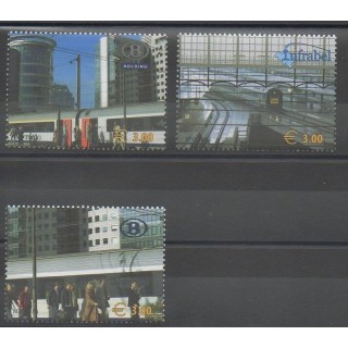 Timbres - Belgique - 2005 - No CP513/CP515 - Chemins de fer