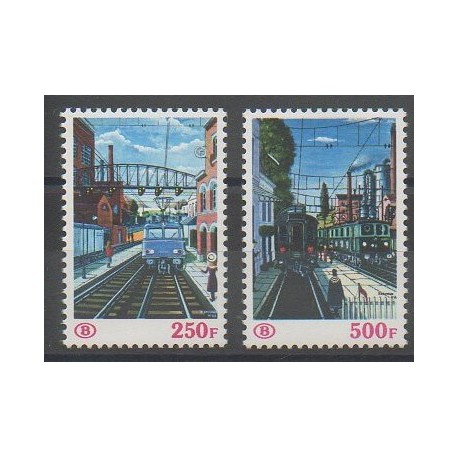 Belgique - 1985 - No CP459/CP460 - Chemins de fer